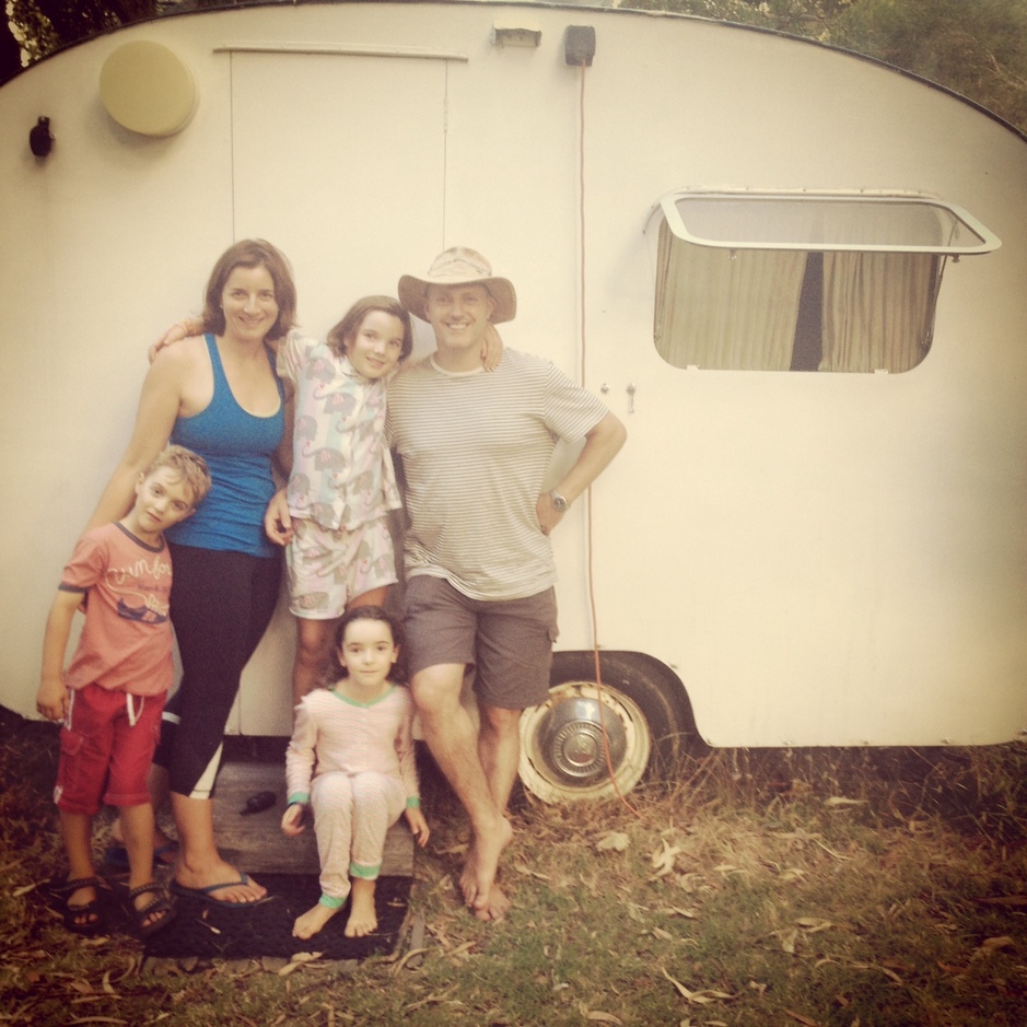 Stay in "Koala" (E Van) our 1950's 3 berth onsite caravan at Grampians Paradise Camping and Caravan Parkland