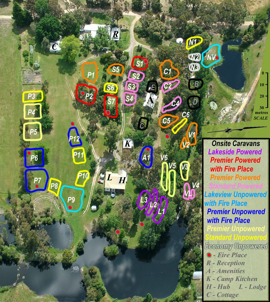 Lakeside Halls Gap Park Map Choosing A Camping Site Or Caravan Site By Location Or Park Map At  Grampians Paradise